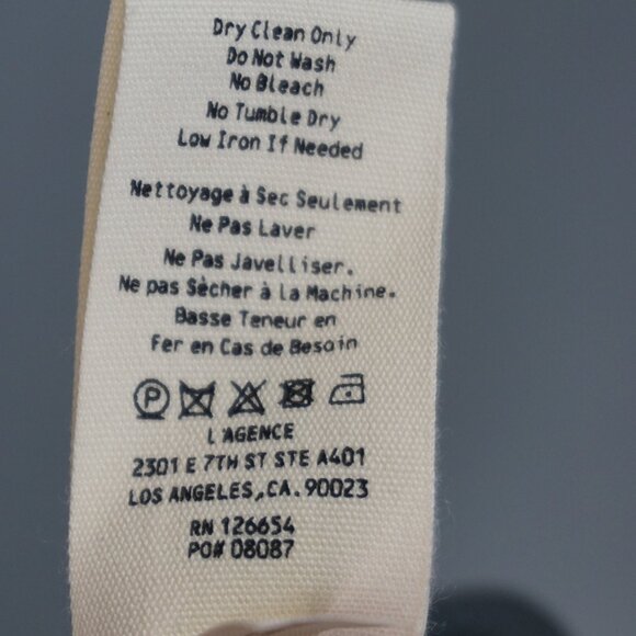 L’AGENCE Madonna Pinstripe Midi Pencil Skirt in Grey size 14 NWT - Picture 11 of 12